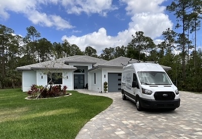 naples house with van